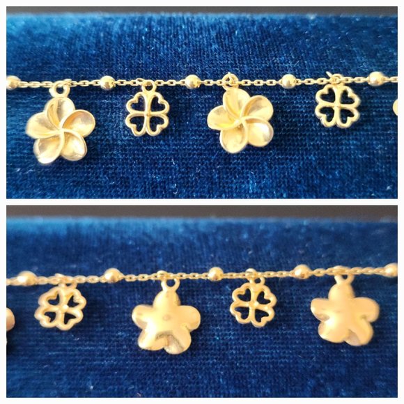 Gold long/adjustable bracelet and or anklet part 2 - Picture 5 of 13